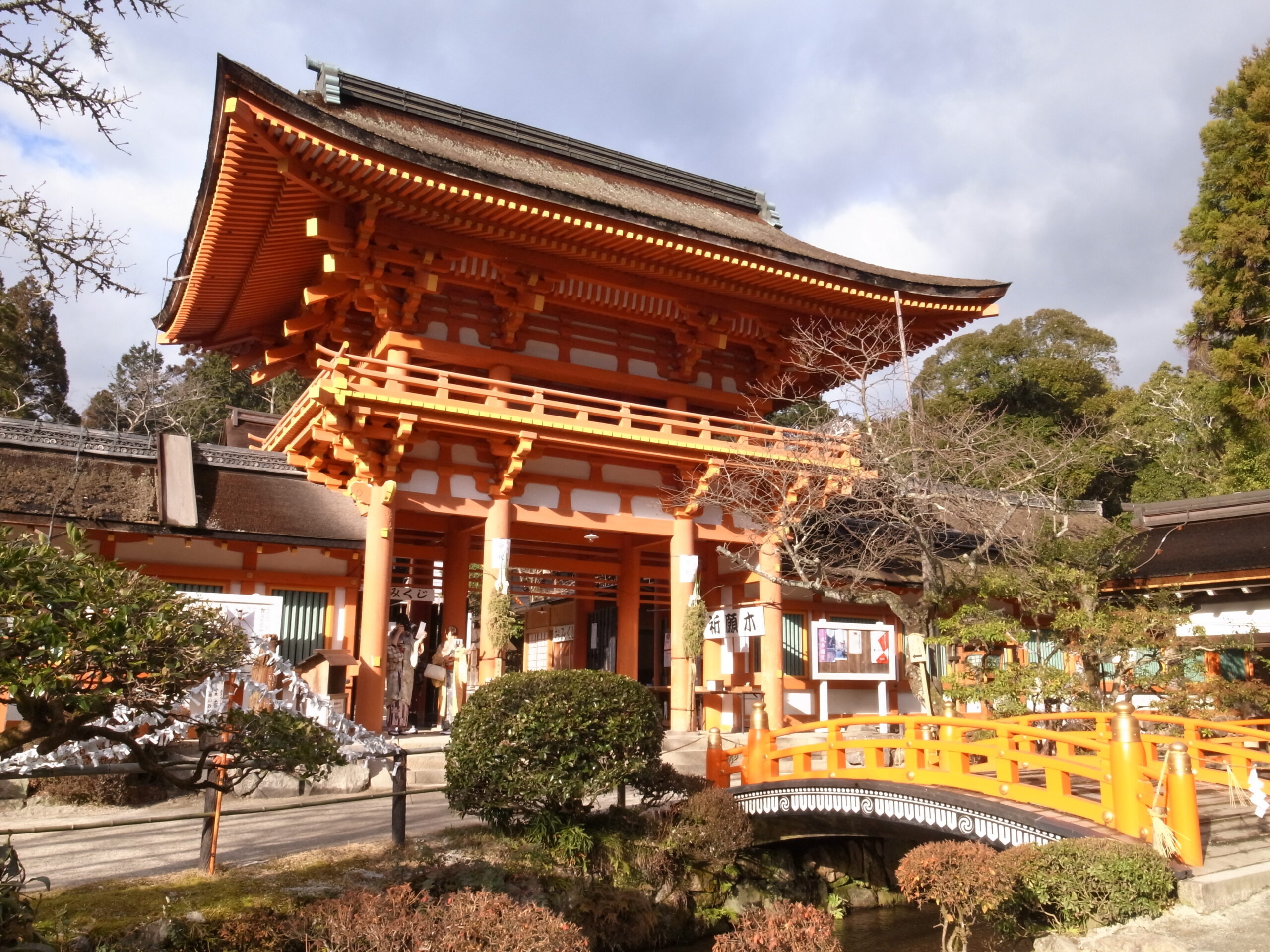Shrine gate in Kyoto